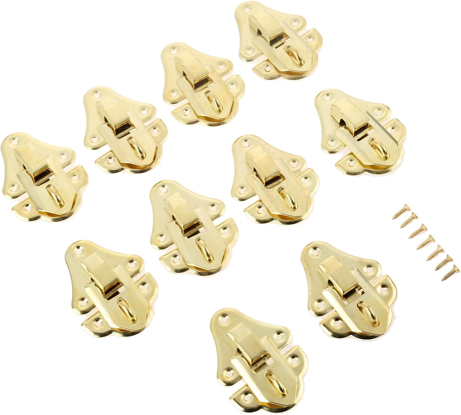 10pcs Antique Gold Box Latches Decorative Hasp Jewelry Wooden Box