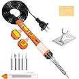 Soldering Iron Kit, Putusen 60W Professional Soldering Irons Welding Tool with Adjustable Temperature 392 to 842℉, 5 Solderin