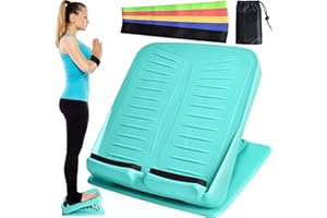 CYEELVES Slant Board Calf Stretcher, Slant Board for Calf Stretching Physical Therapy, Adjustable Slant Board for Squat Plantar Fasciitis, Foot Incline Board for Leg Stretch Ankle Exercise Training Equipment