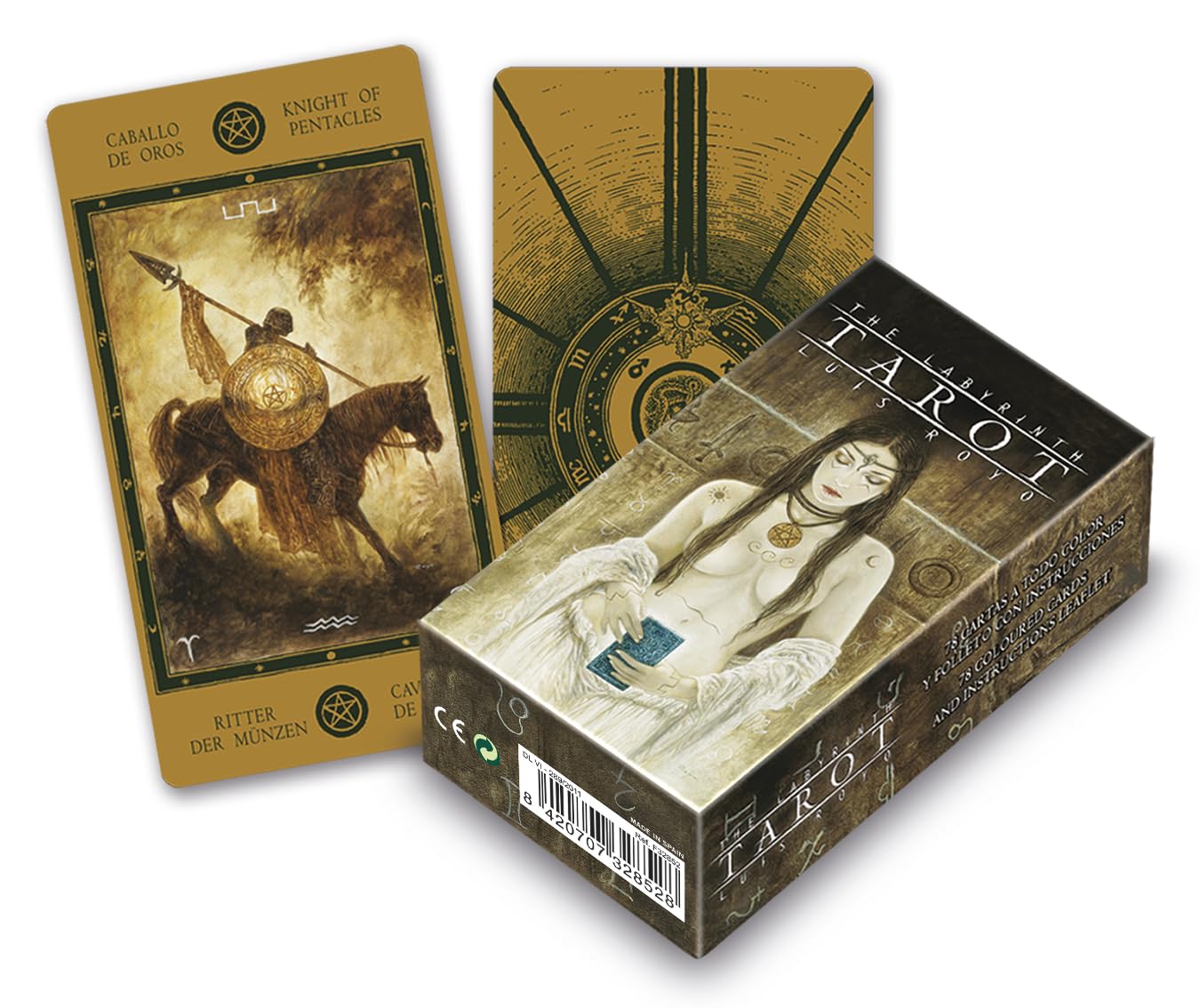Fournier The Labyrinth Tarot Cards 12cm Black
