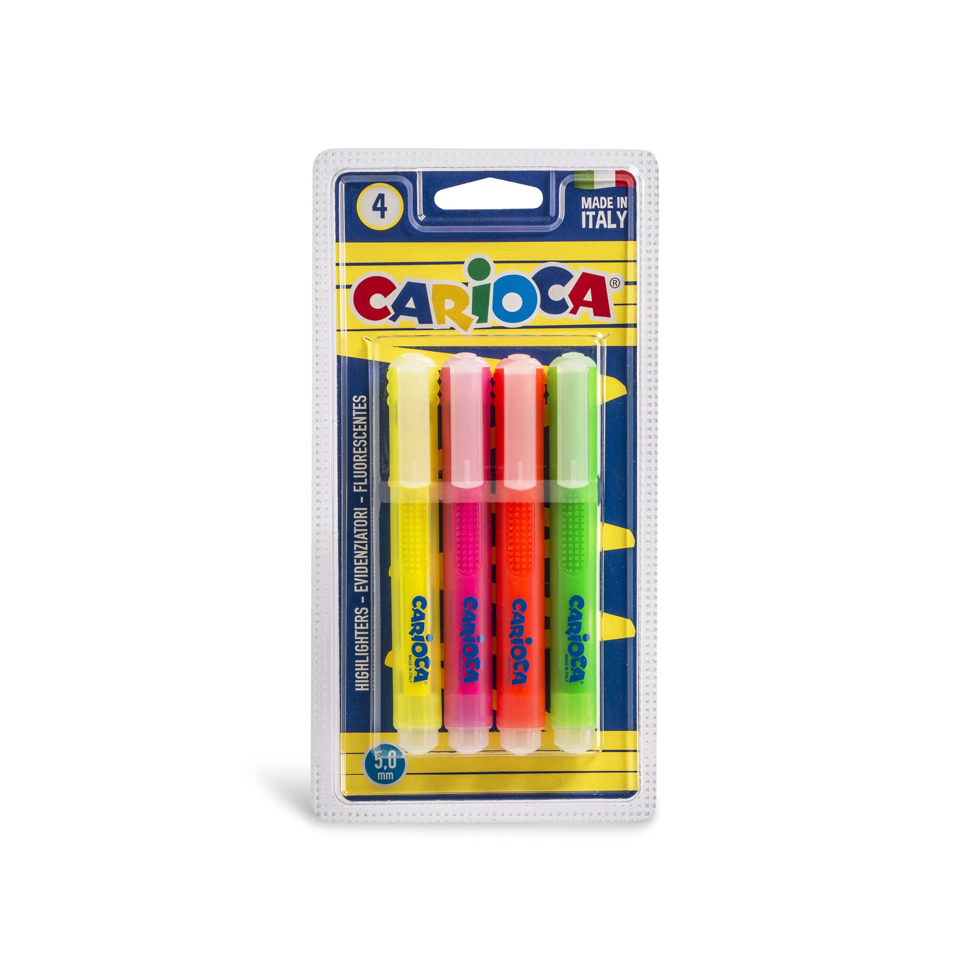 Carioca Memory Highlighters, Pack of 4, Multi-Colour