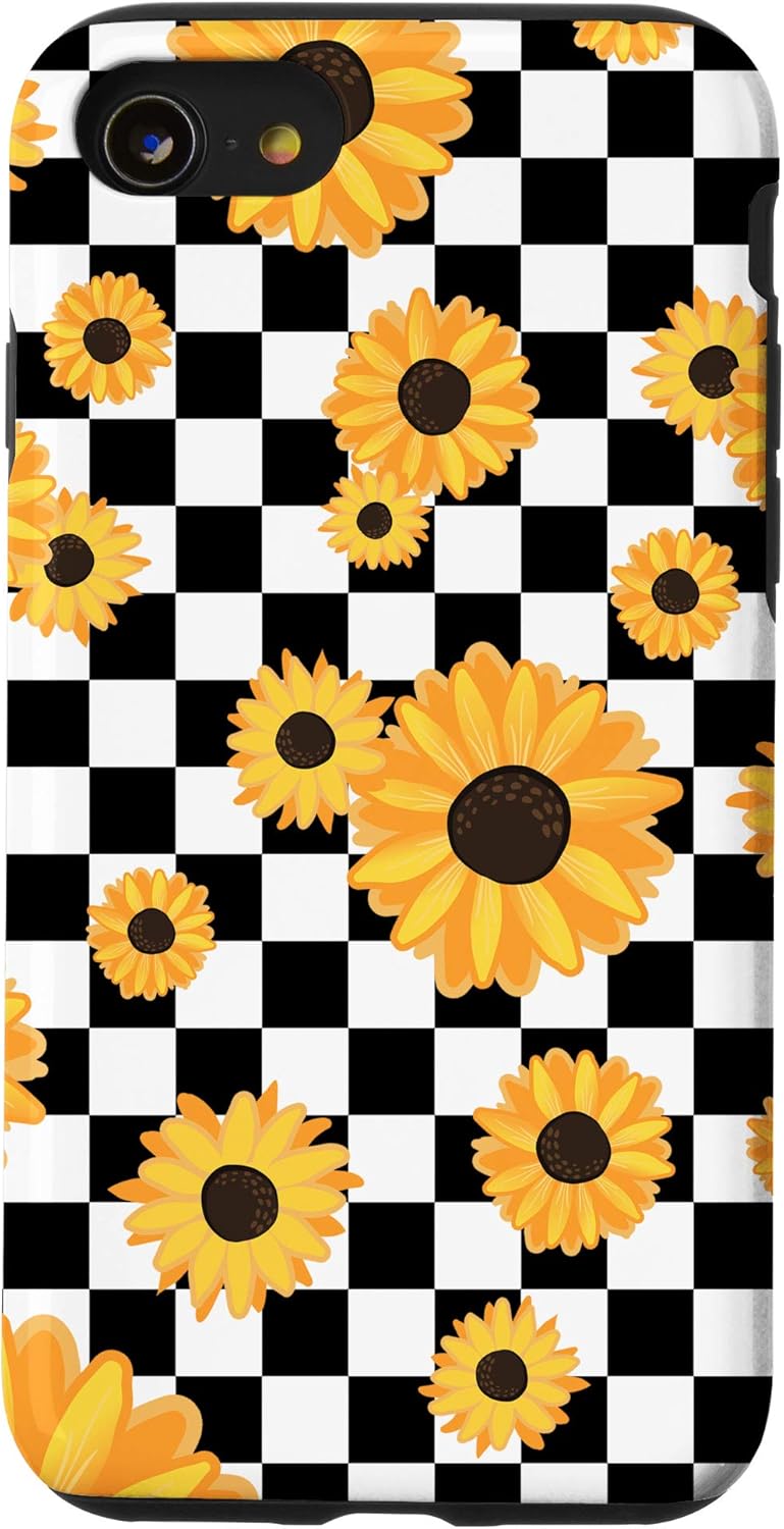 checkered sunflowers