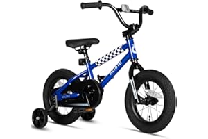 vollsch BMX Style Kids Bike for 2-8 Years Old Boys Girls Toddlers 12 14 16 Inches Bicycle with Training Wheels Coaster Brake, Multiple Color