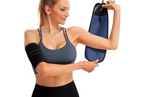 Donason Women's Arm Trimmers 2Pcs Adjustable Sweat Arm Shaper Bands Compression Workout Sleeves Sauna Wraps for Flabby Arms