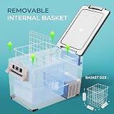 EUHOMY 30.6L Portable Car Refrigerator 12/24V 100-240V with App LCD view 3