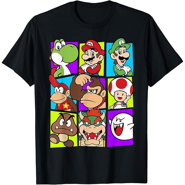 Amazon.com: Nintendo Mens Super Mario Yoshi Luigi Bowser