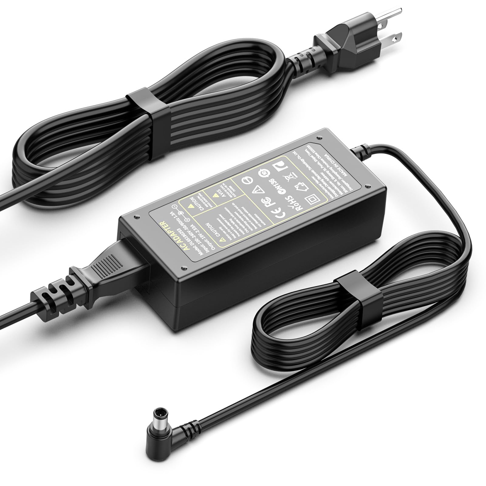 Photo 1 of DC 19v Power Cord Compatible with LG Monitor Charger 32LH570B 29UM57-P 27EA63V-P 26LN4500 25UM57 32” 27” 26” 24” 23” 22” 20” 19” LED LCD Monitor Power Supply