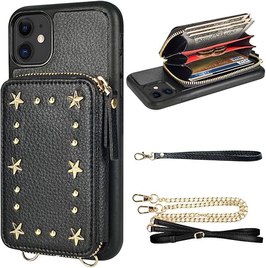 LAMEEKU Wallet Case for iPhone 11, iPhone 11 Credit Card