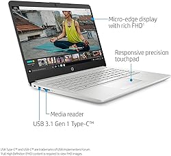 HP 14-DK Laptop AMD A4-9125 4GB RAM 64GB eMMC Hard