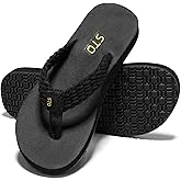 STQ Womens Quick Dry Flip Flops with Yoga Mat Sole丨Arch Support Thong Sandals
