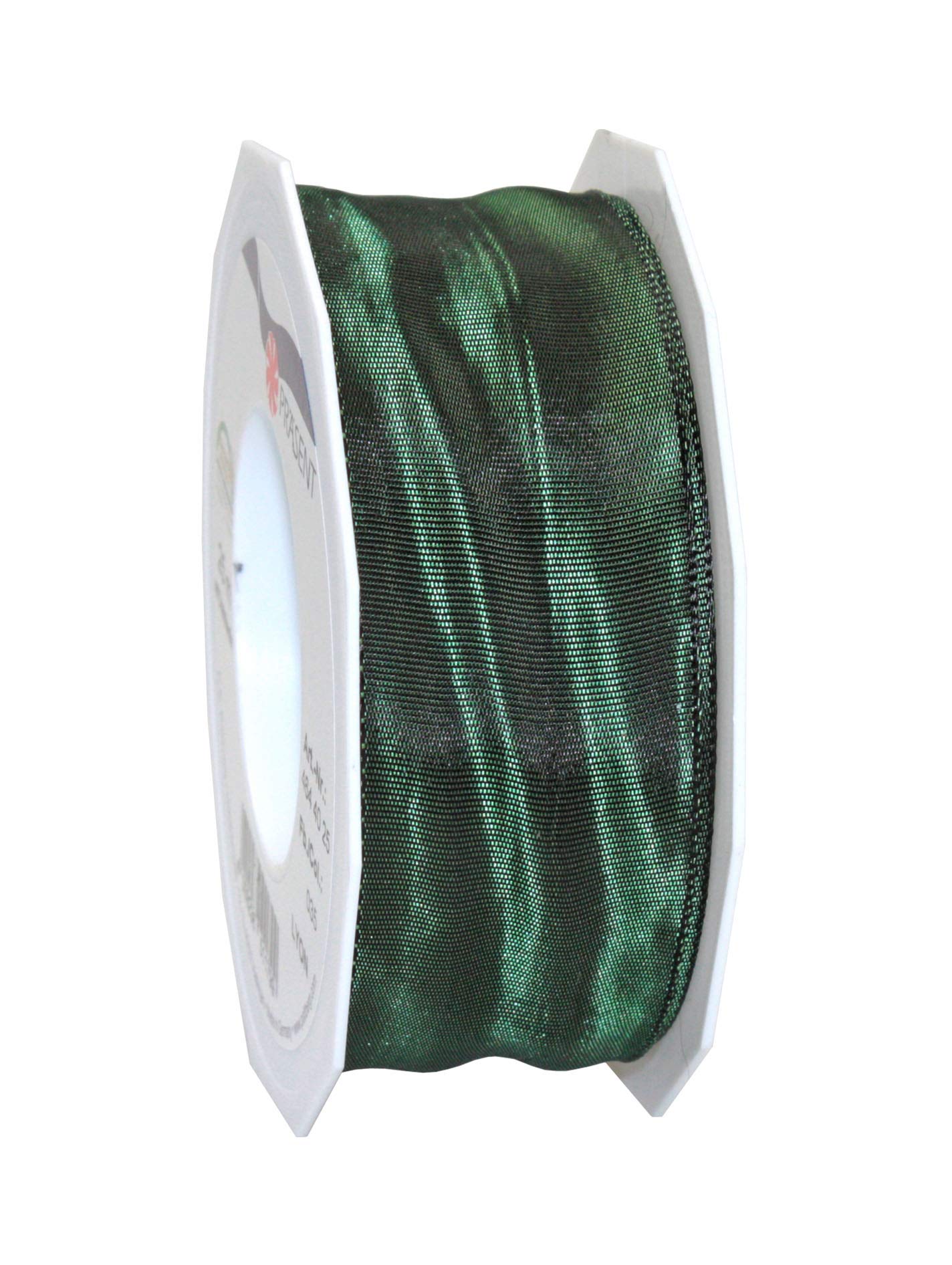 Präsent - Lyon Wired Taffeta Ribbon Fir Sprigs 40 mm Width, 25 m Length — image 1