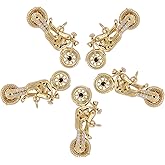 COGCHARGER 5 Pieces Motorcycle Pendants Brass Micro Pave Clear Cubic Zirconia Charm Pendants with Jump Ring for Jewelry Necklace Bracelet Earring Making