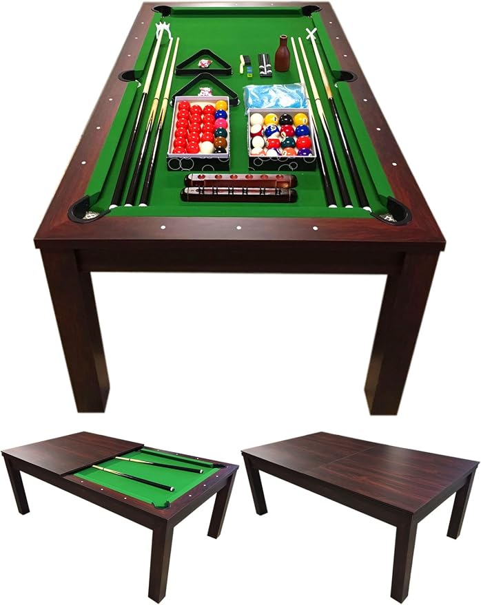 Copertura Per Biliardo In Nylon - Panno Da Gioco 2,8x1,53 M, Colore Rosso, Per Tavoli Da Bar
