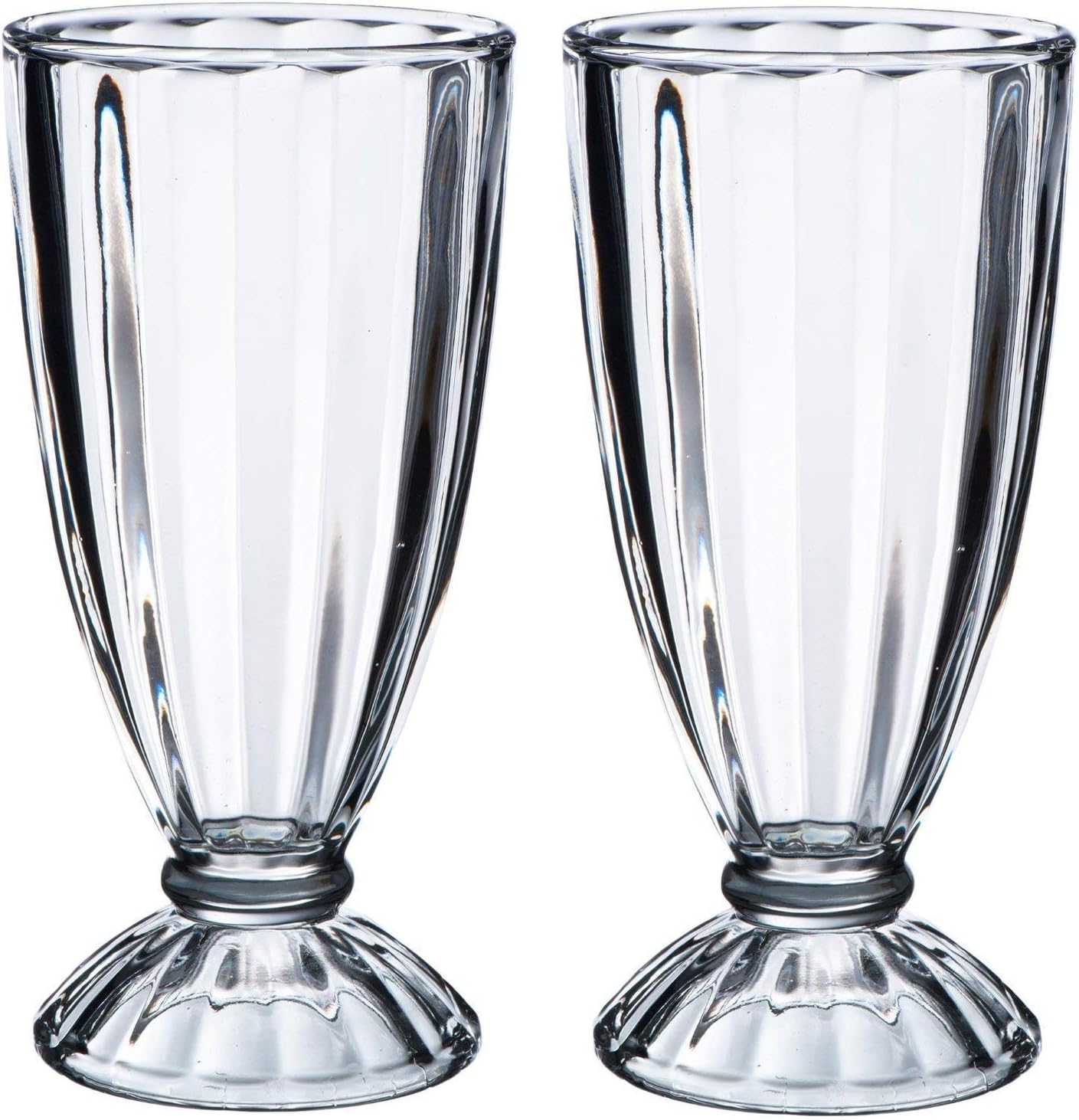 Vintage Gourmet (TM) Tall American Retro Style Soda Fountain Ice Cream Knickerbocker Glory Dessert Sundae Milkshake Glasses 340 millilitres - Image 5