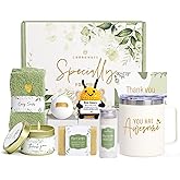 CARAKNOTS Thank You Gifts for Women Coworkers Employees Teacher Appreciation Gifts SPA Thank you Basket Box Christmas Gift for Her Nurse Friend Boss Mom Secretary Awesome Insulated Tumbler with Handle