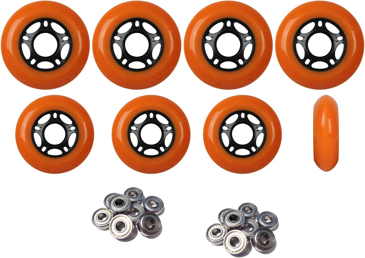 Player's Choice Outdoor Inline Skate Wheels 72mm/80mm ORN