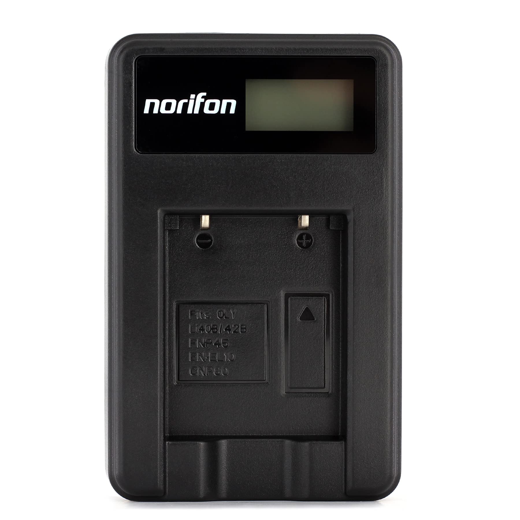 Norifon NP-45 LCD USB Charger for Fujifilm FinePix JX250, JX400, J38, J10, J20, JX520, JX580, JX300, JX680, JX370, JV200, JV100, JZ250, JZ100, JZ300, T550, T200, T300, XP60 Camera and More