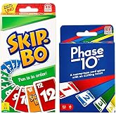 Mattel Phase 10 Card Game with Skip-Bo Card Game