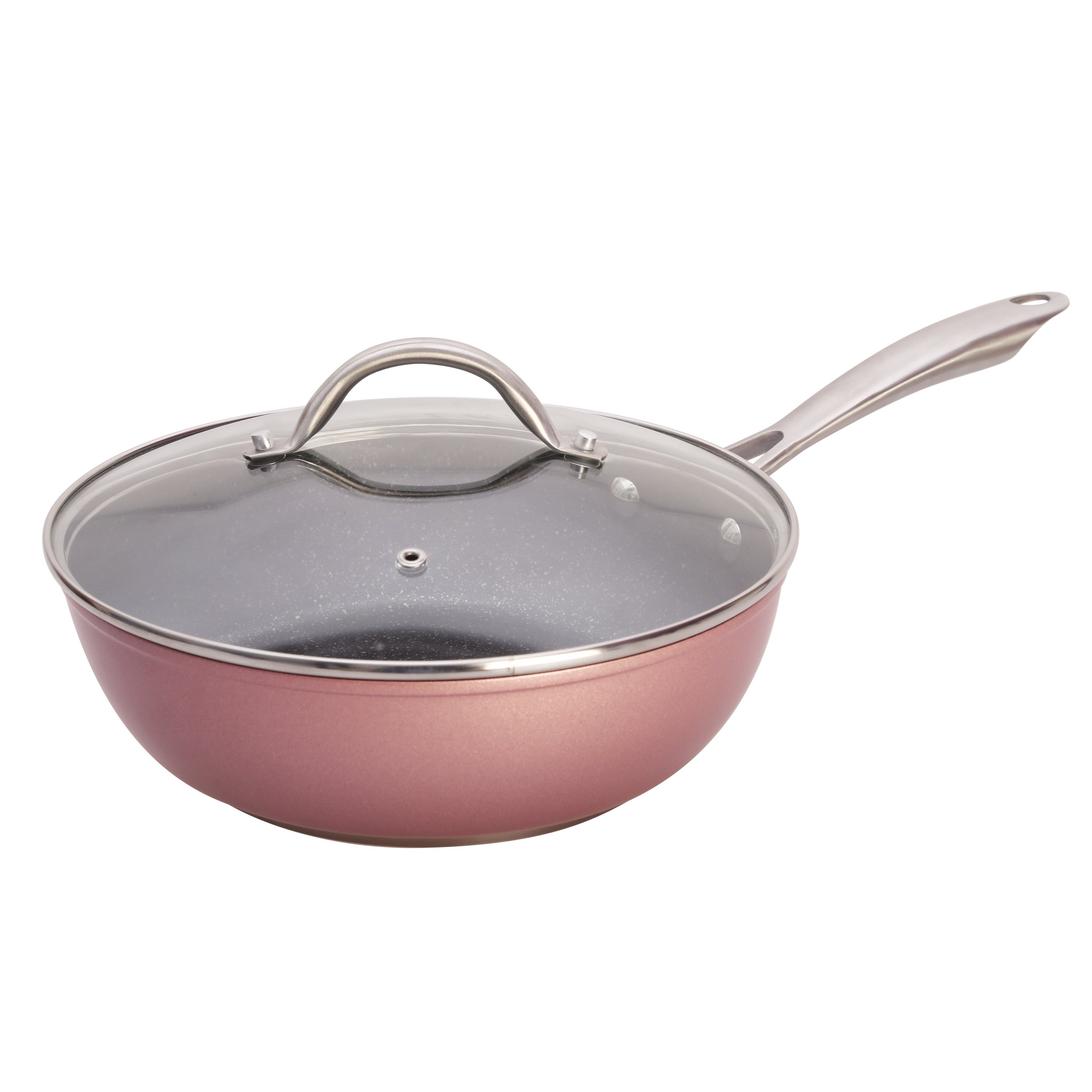 SAN IGNACIO Vita Frying Pan with Lid 24 x 7.5 cm Forged Aluminium Suitable for Induction — image 1