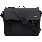 Lacoste Men's Neocroc Messenger Bag, Black, One Size