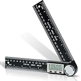 Digital Protractor Angle Finder, 7-Inch Angle Finder &amp; Angle Measuring Tool | ABS Angle Ruler, Angle Gauge Tool, Angle Measurement Tool for Woodworking &amp; Carpentry, 2 Batteries Included