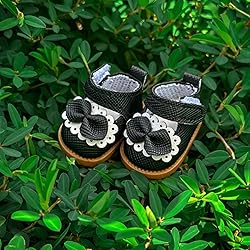 Mini Doll Shoes, 1 Pair Cute Bow Princess Leather