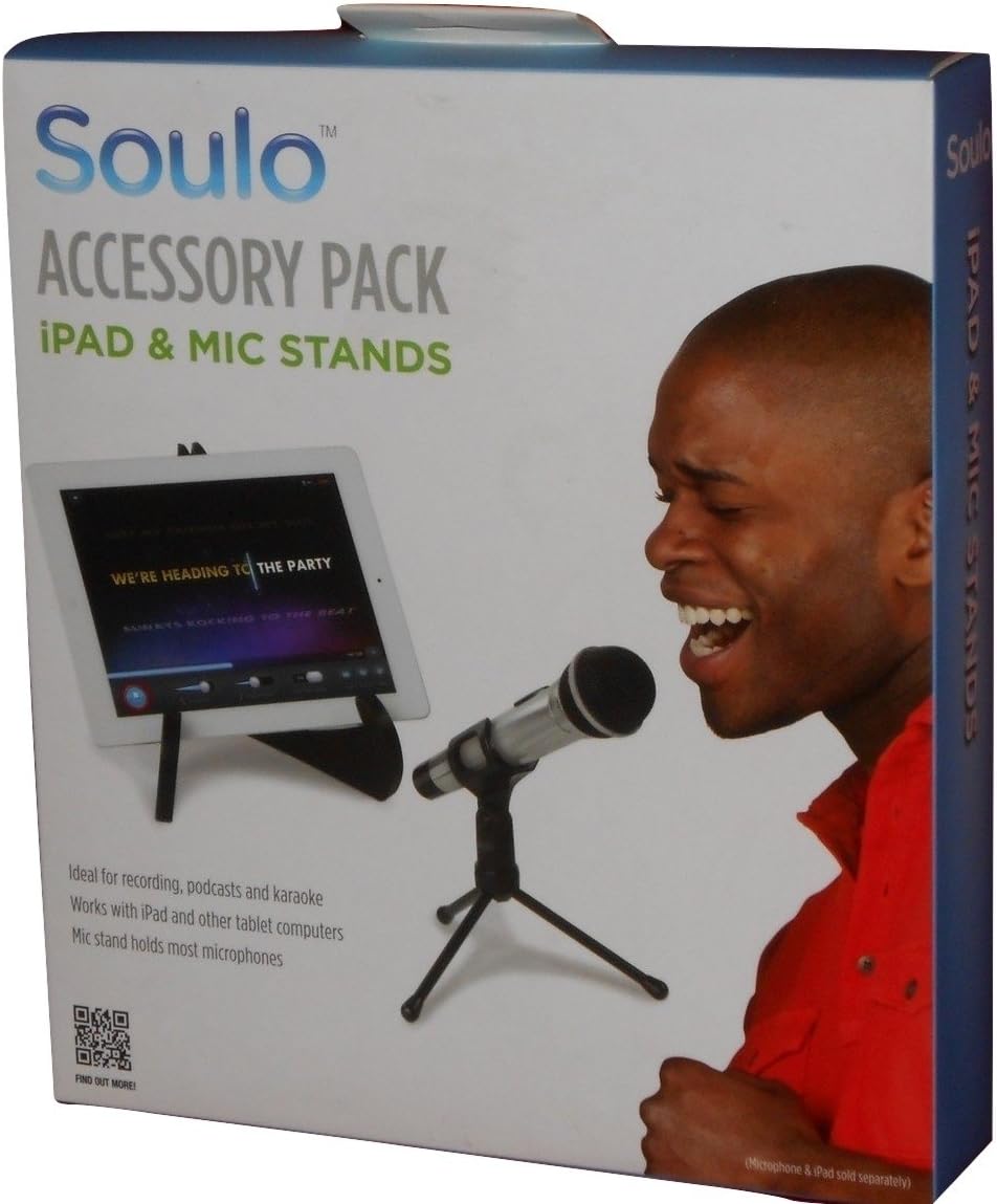 iPad and microphone stands