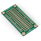 SchmalzTech Double Sided ENIG Protoboard, Solderable Breadboard, Electronic Circuit Board for DIY Prototype Circuit, FR4, Plated Through Hole Solder Prototype Board, ST-PROTO-1-2 (1" x 2")