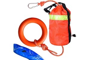 Rescue Throw Bag - 16m Water Rescue Floating Ropes | Reflective Floating, Tensile Strength up 500kg Floatinng Safety Equipmen