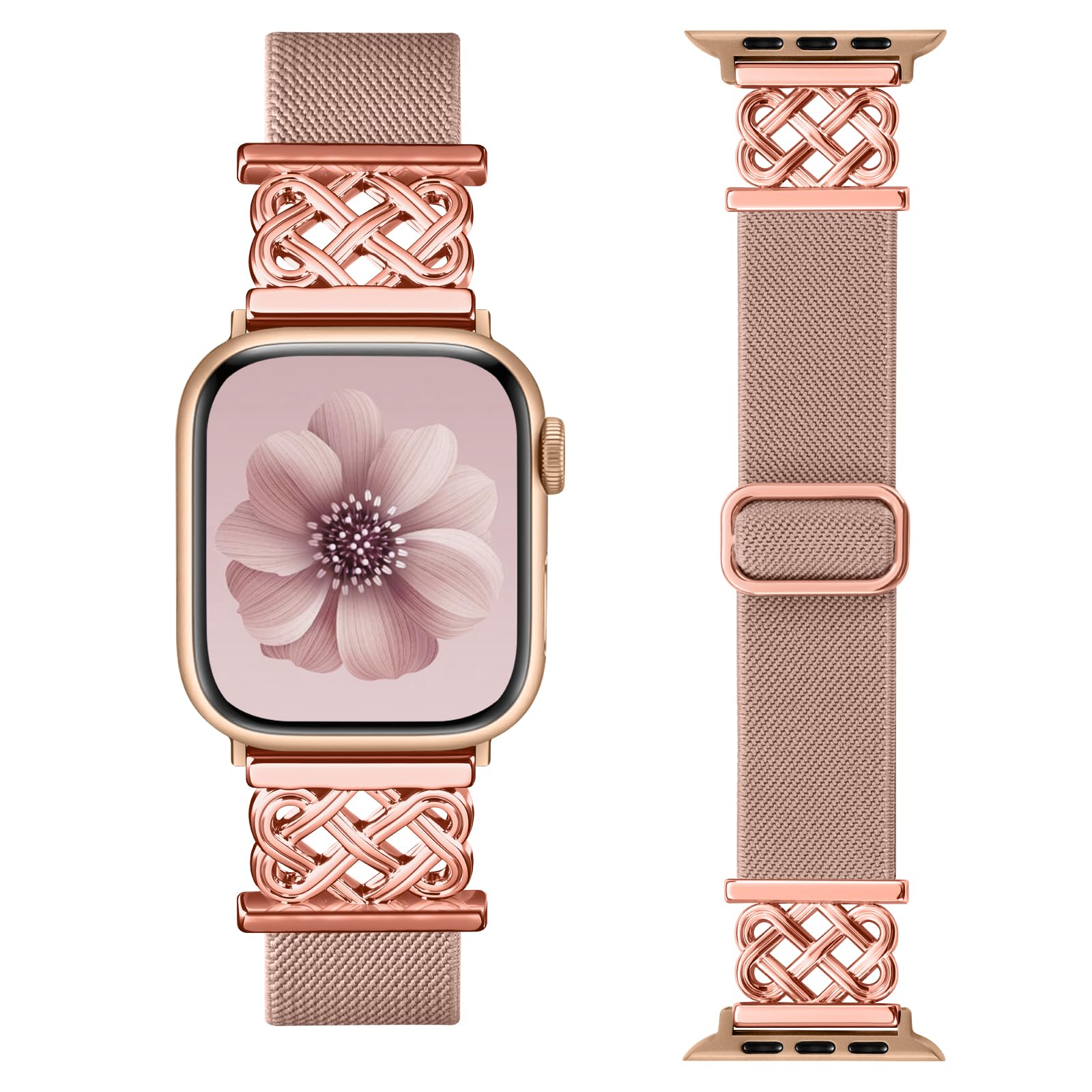 Designer Bands Compatible with Apple Watch 10 46mm Band for Women 44mm 45mm 42mm 49mm Men, Soft Strap Replacement Adjustable Sport Dressy Wristband for iWatch Bands Series 10 9 8 7 6 5 4 3 2 1 Ultra