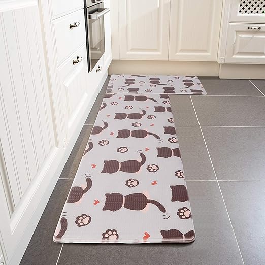 Amazon.com: LEEVAN Anti Fatigue PVC Kitchen Rug Sets 2 Piece Non 