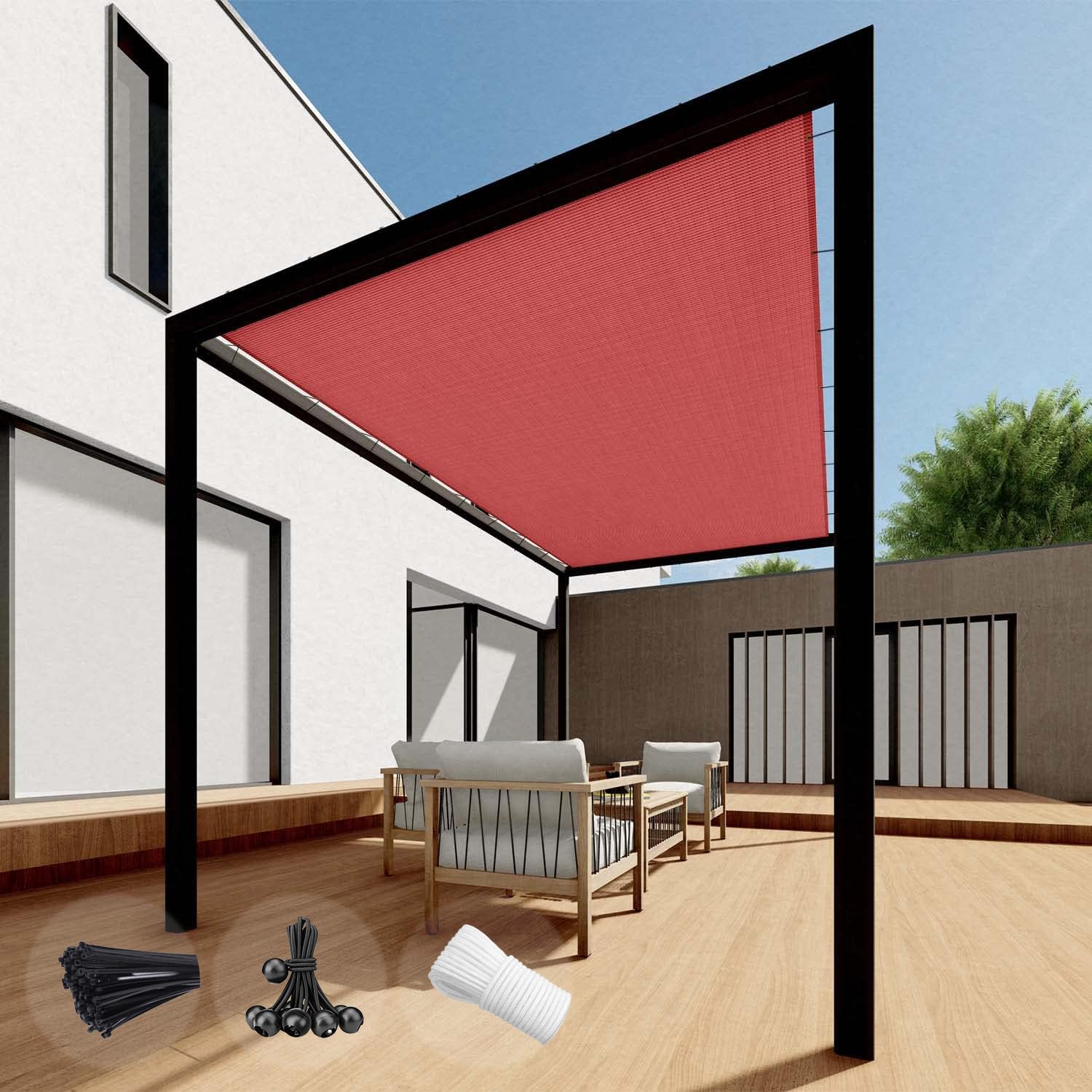 SunnyRoyal 17'x27' Sun Shade Sail Straight Edge