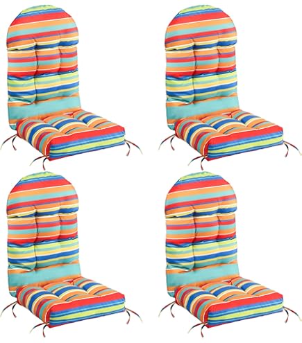 TWLEAR Adirondack Lot De 2 Coussins De Chaise De Terrasse à Dossier