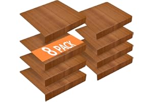 Wire Shelf Covers, Flexible Length Adjustment，Upgrade Wire Rack Covers for Pantry, Closet ，for All 12" D Wire Rack Covers(8pc