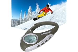 SustVita Digital Altimeter Barometer, Portable Thermometer with Multifunctional Features for Outdoor Activities and Weather M
