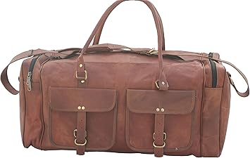 classic leather duffle bag