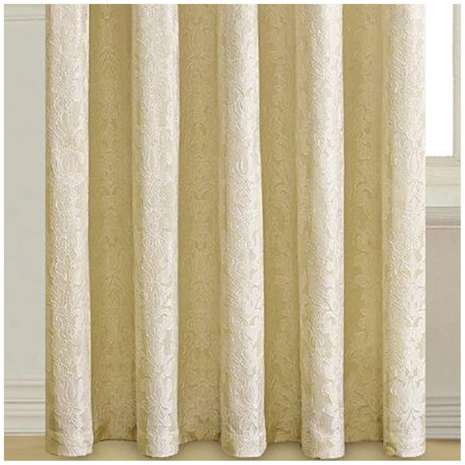 Fully Lined Heavy Jacquard Ring Top Ready Made Curtains 66''X72'' & 90''X90'' eBay
