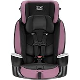 Evenflo Maestro Sport Booster Car Seat | Forward-Facing Booster Converts to Belt-Positioning Booster, 30-100 lbs., 2-10 Years Old (Whitney Purple)