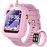 Smart Watch for Kids with 39 Games Touchscreen Camera Video, Music Player, Pedometer, Calculator, Calendar, Stopwatch, Flashlight, Alarm Clock 12/24 hr, Birthday Gifts Toys for Girls Ages 3-12