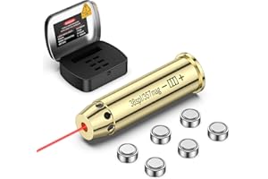 MidTen Bore Sight Laser for .38spl/.357mag Red Dot Boresighter 38 Special Laser Sight with 2 Sets of Batteries