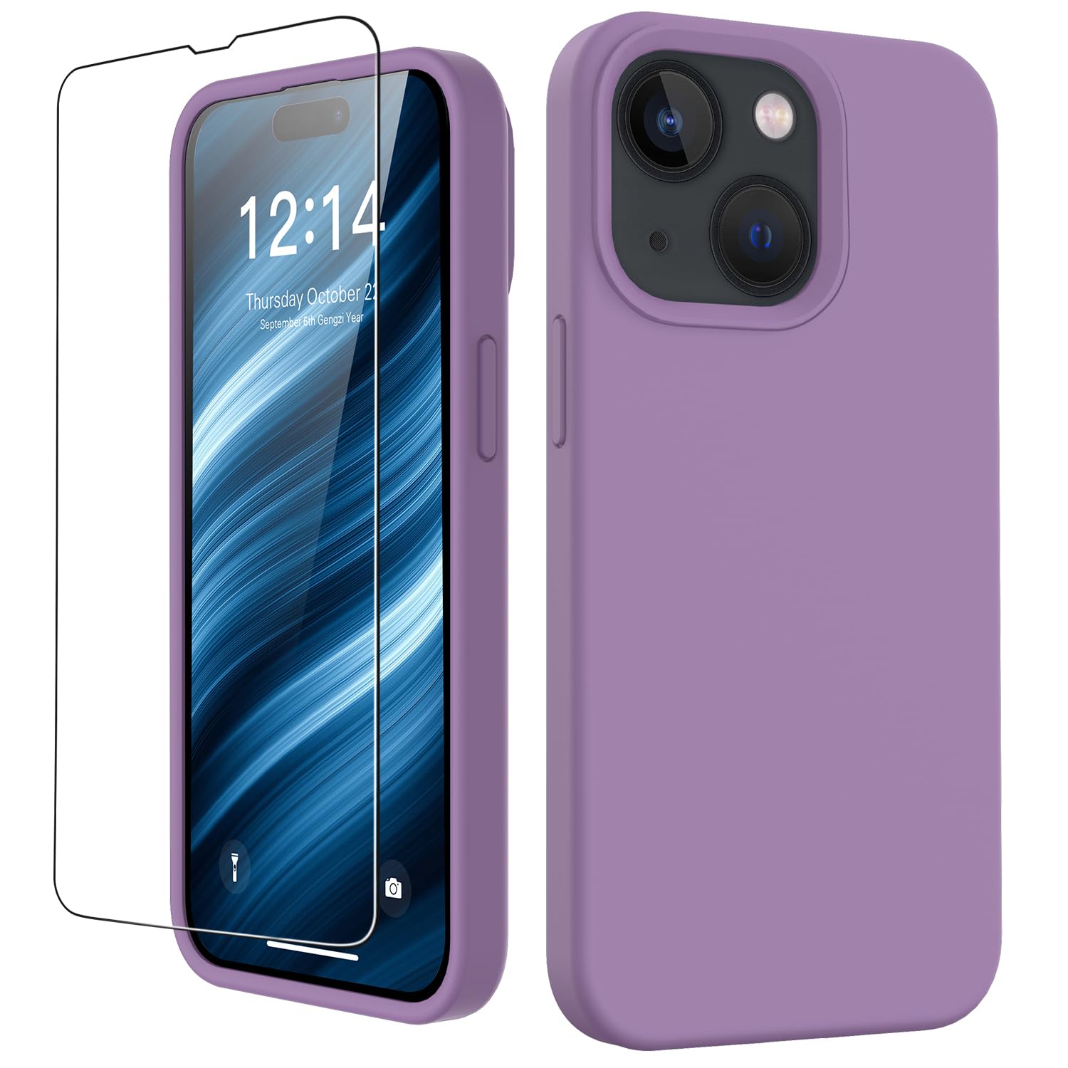 FUNMIKO Compatible with iPhone 15 Case with Screen