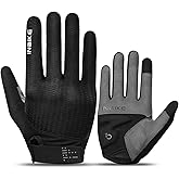INBIKE Cycling Gloves for Men Women, Shock-Absorbing Memory Gel Padded Biking Gloves, Bicycle Breathable Touchscreen Reflective Full Finger Bike Gloves