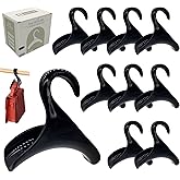 SEEBRIDER Bag Hanger, Purse Holder for Closet Black Backpack Hanger Hook for Organizer Storage Purses Tote Bag Backpacks Handbags(10 Pack)