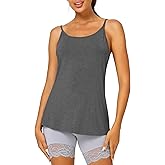 Latuza Women's Viscose Cami Pajamas Top Spaghetti Straps Tank Top