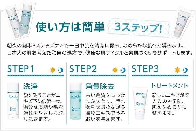Amazon プロアクティブ Proactiv ベーシックセット 薬用 60日サイズ プロアクティブ フェイスケアセット 通販