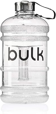 Half Gallon Wasserflasche, Sport Trinkflasche, Klar, 2.2 Liter
