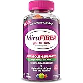 MiraFIBER Gummies, from The Makers of MiraLAX, Vegan Formula, 8g Per Serving, Gut Health for Men &amp; Women, Prebiotic Fiber Gummies for Adults, Mixed Fruit Flavor 72Ct
