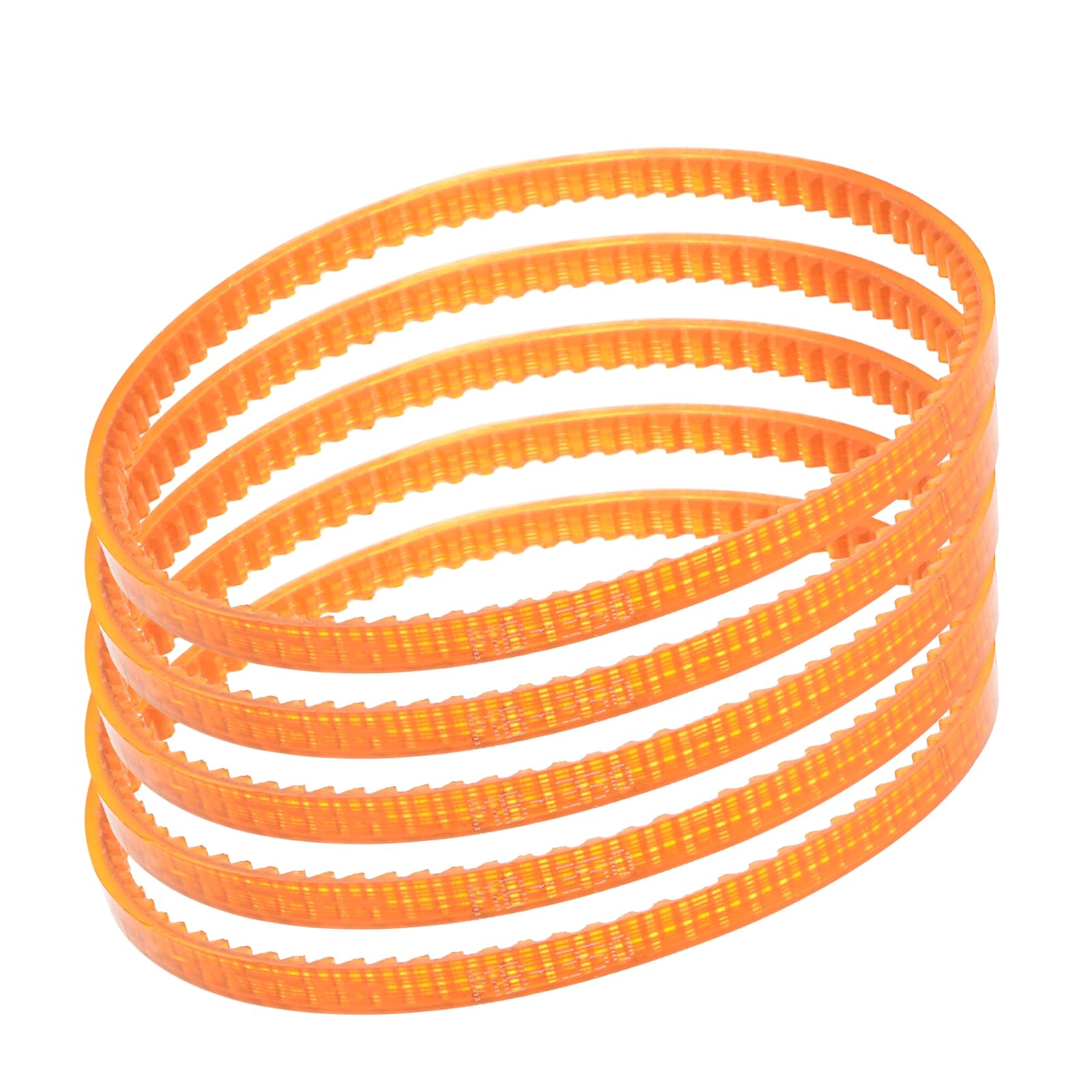 Kozelo 5Pcs MB330 Standard Sewing Machine Motor Belts - [330mm Girth x 4mm Thickness ] Polyurethane Motor Drive V-Belt for Household Electric Sewing Machine Use, Single Tooth, Orange