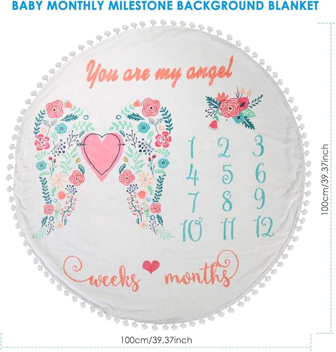 Haokaini Toison Couverture Mensuel Nouveau Ne Mensuel Milestone Toile De Fond Photo Cadeau De Naissance Personnalise Bebe Couverture De Fond Photo Bebe Et Puericulture La Chambre De Bebe