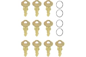 KLIVYA 2055 Dispenser Key for Bradle's Multi-Purpose dispensers, Including Toilet Tissue, seat Cover and Waste Receptacle, Multi fold&roll Towel, and Liquid soap dispensers. Pack of 10.